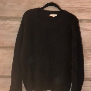 Black knit sweater